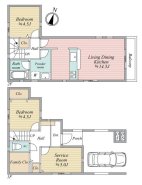 5区画　参考プラン間取り　建物参考プラン価格1450万円（税込）　建物面積74.25m2