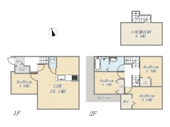 【参考間取りプラン】
建物参考価格1800万円／建物面積91.13m2／土地建物総額６７９０万円

