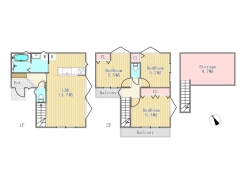 【参考間取りプラン】
建物参考価格1800万円／建物面積76.58m2／土地建物総額6790万円
