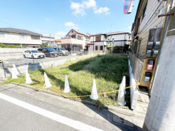 【土地外観】
開放感ある土地です。日当たりや風通しも期待出来ます！