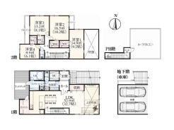 間取りプラン

建物参考価格6,500万円
延床面積206.60m2