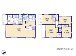 ２号棟間取り：4LDK+WIC+SC+パントリー