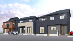 【建物イメージパース】プラン例　ZEH水準仕様住宅！住宅性能評価書取得物件！
建物面積：86㎡（26坪）｜建物参考価格：2000万円
※イメージ画像と実際の物件とは異なる場合があります。