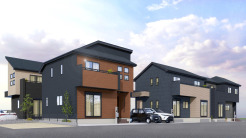 【建物イメージパース】プラン例　ZEH水準仕様住宅！住宅性能評価書取得物件！
建物面積：86㎡（26坪）｜建物参考価格：2000万円
※イメージ画像と実際の物件とは異なる場合があります。