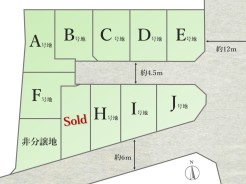 【全体区画図】
板橋区の閑静な住宅街に全10区画の分譲地が誕生！
23区で希少な大型分譲地です！きれいな区画での新しい暮らしが叶います。