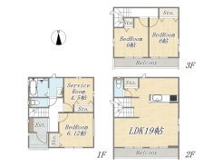 【C号地】
Plan：3SLDK
建物面積：99.77㎡｜建物参考価格：1600万円