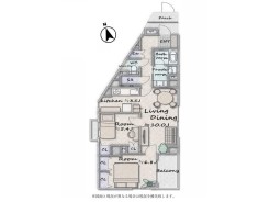 【間取り】
Plan：2SLDK
専有部分：64.30㎡
