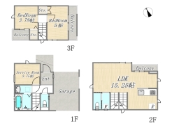 【間取り図】1号棟　2SLDK

