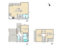 【間取り図】2号棟　2SLDK
