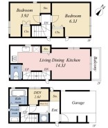 【間取り図】2SLDK
