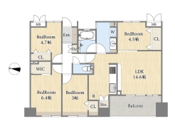 【間取り図】4LDK+WIC
