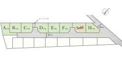 【全体区画図】
府中市の閑静な住宅街に全17区画の大型分譲地が登場！先行8区画販売！
建売分譲では叶わないプラン・カラーセレクトのご相談可能！
全区画車2台分駐車可能なプランニングとなっています！