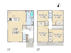 【間取り図】4LDK　1号棟
