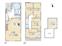 【間取り図】3号棟　3SLDK

