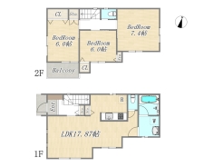 【間取り図】D号棟　3LDK
