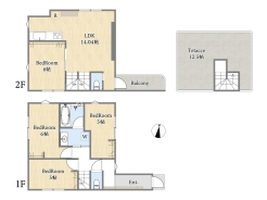 【間取り図】4LDK+屋上テラス