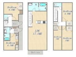 【賃貸併用住宅　参考プラン】
建物参考価格：2900万円　想定賃料7万円