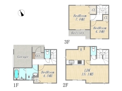【間取り図】3LDK
