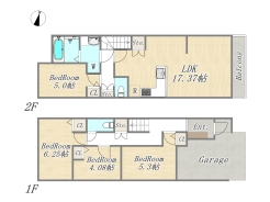 【A号地　参考プラン】
建物参考価格：2970万円／建物面積：101.68㎡
