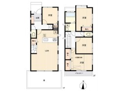 【間取り図】4LDK+小屋裏収納+床下収納
