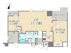 【間取り図】2LDK+
