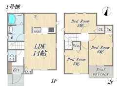 【Plan：3LDK+カースペース2台】