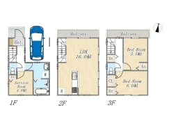 【C号地　参考プラン】
建物参考価格：3380万円／建物面積：89.42㎡
