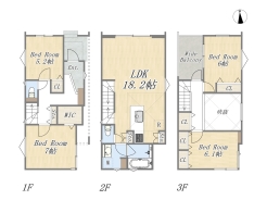 【C号地　参考プラン①】
4LDK+WIC+カースペース
建物参考価格：2700万円
建物面積：108.94㎡
