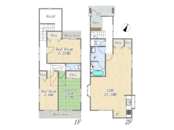 【間取り図】3LDK+小屋裏収納
