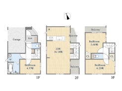 【間取り図】2号棟　3LDK
