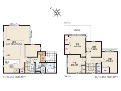 【間取り図】4LDK+床下収納
