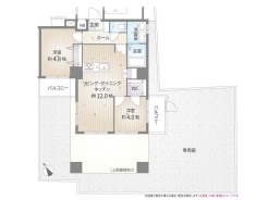 【間取り図】2LDK+WIC
