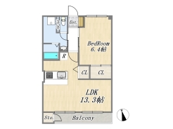 【間取り図】1LDK
