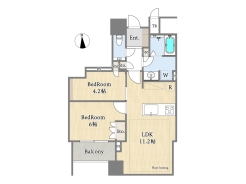 【間取り図】2LDK
