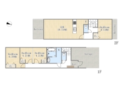 【A号地　参考プラン】
建物参考価格：3300万円／建物面積：108.85㎡
