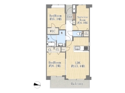 【間取り図】2SLDK
