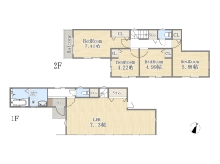【間取り図】2号棟　4LDK
