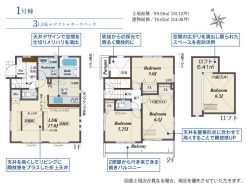 【間取り図】3LDK+ロフト+床下収納
