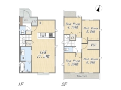 【Plan】4LDK+WIC+SIC+カースペース2台