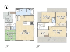 【5号棟】Plan：4LDK+WIC+SIC+Pantry+ワイドバルコニー