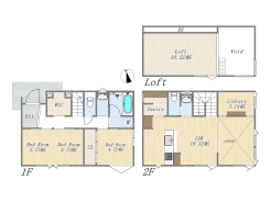 【No.2区画　参考プラン】
建物参考価格：3650万円／建物面積：113.66㎡
