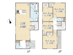 【間取り図】
Plan：4LDK+カースペース
