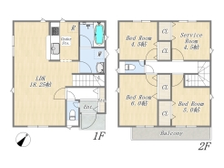 【間取り図】3SLDK+床下収納