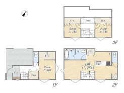 【A号棟】3LDK+WIC+ビルトインガレージ
