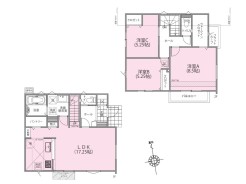 【間取り図】3LDK+WIC+SIC+Pantry+カースペース