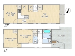 【間取り図】1LDK+2S+Loft