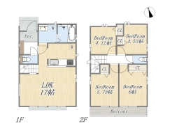 【B号棟】4LDK+カースペース2台可