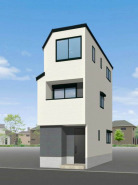 【建物完成イメージパース：A号棟】
※イメージ画像と実際の物件とは異なる場合がございます。
