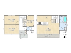 【間取り図】3LDK+床下収納
