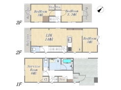 【Plan】3SLDK+ワイドバルコニー+ビルトインガレージ